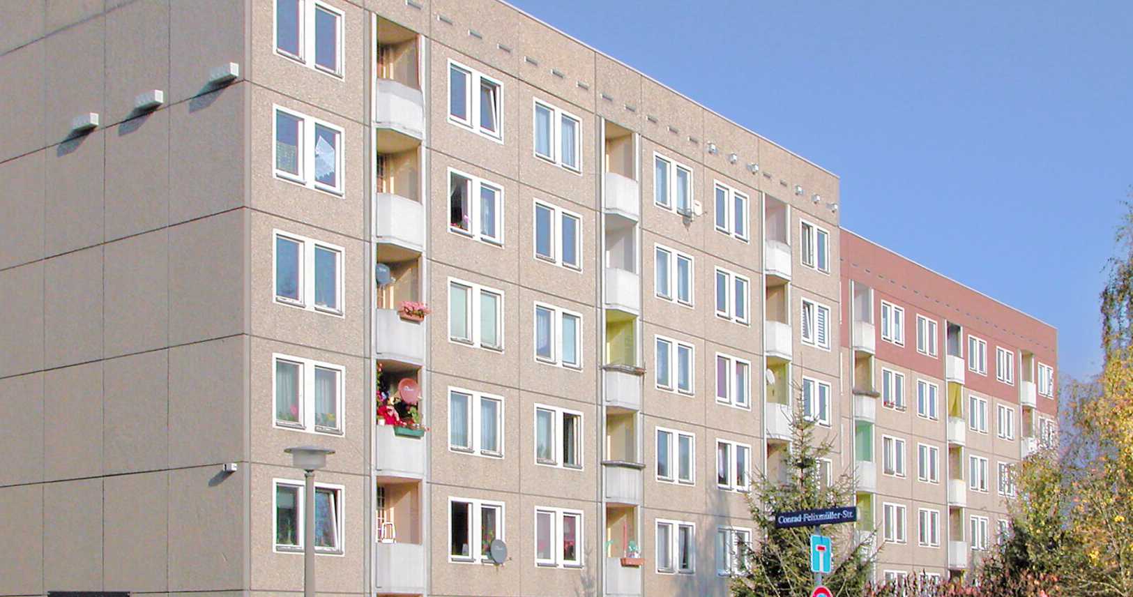 Beispiel Plattenbauweise (dresden)