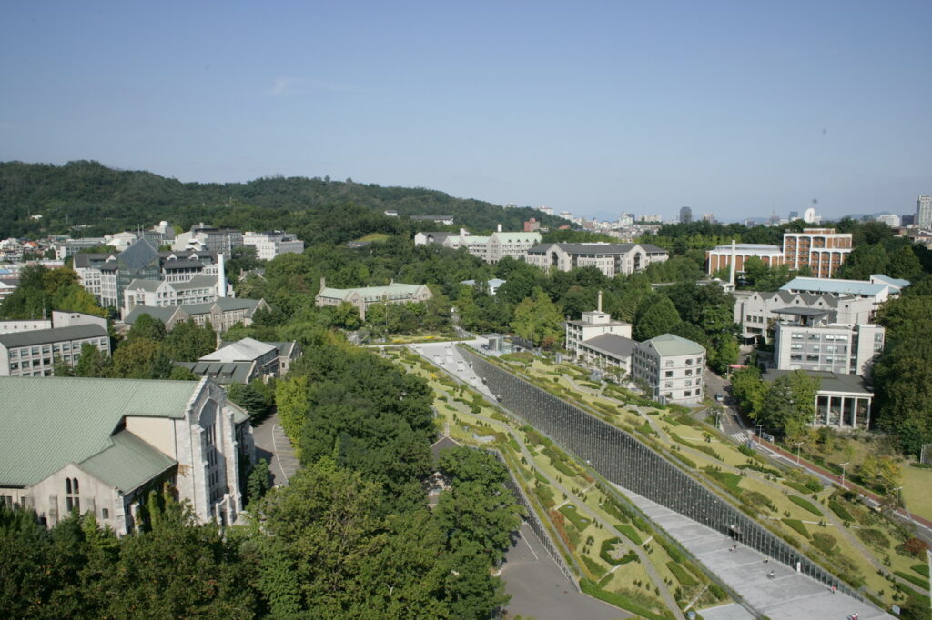 Gelände der EWHA Univertsity Seoul